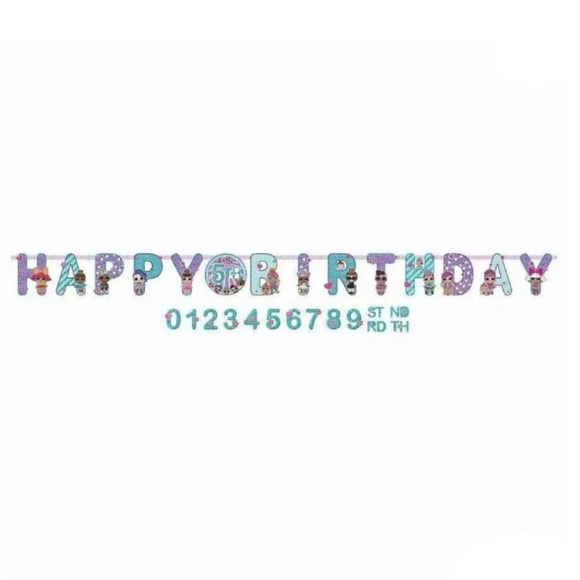 LOL add-an-age Happy Birthday Banner - Picture 1 of 4